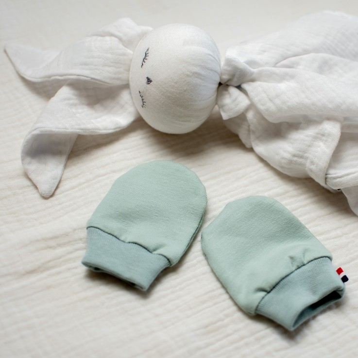 Moufles naissance en coton gants bébé anti griffures