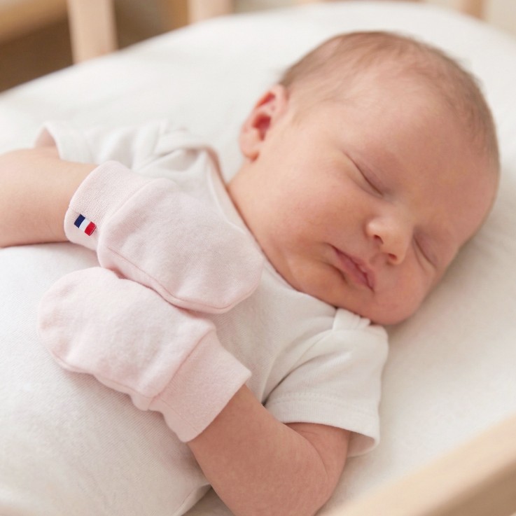 Moufles naissance en coton gants bébé anti griffures