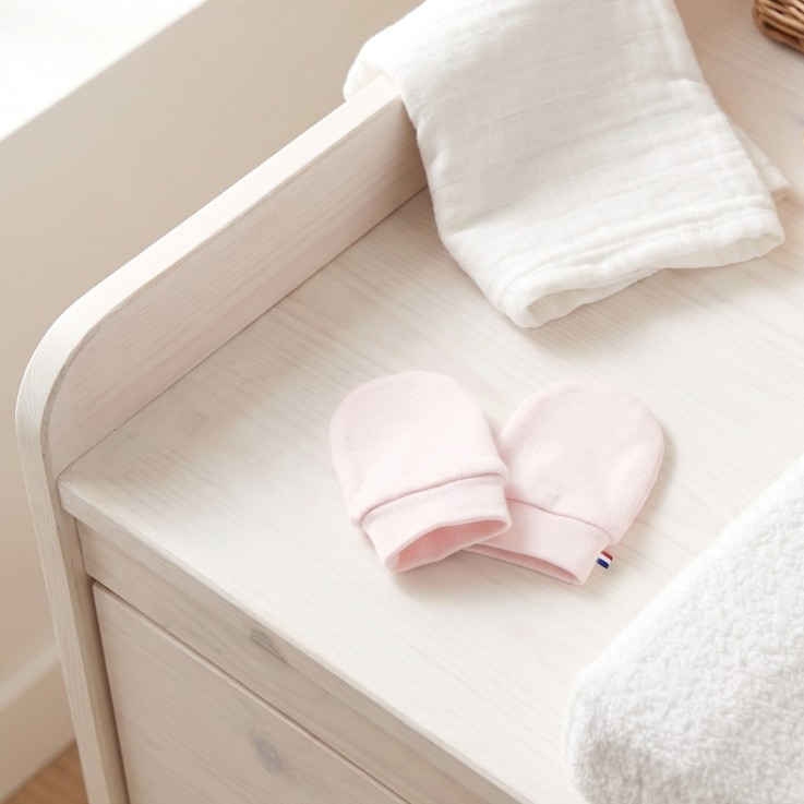 Moufles naissance en coton gants bébé anti griffures