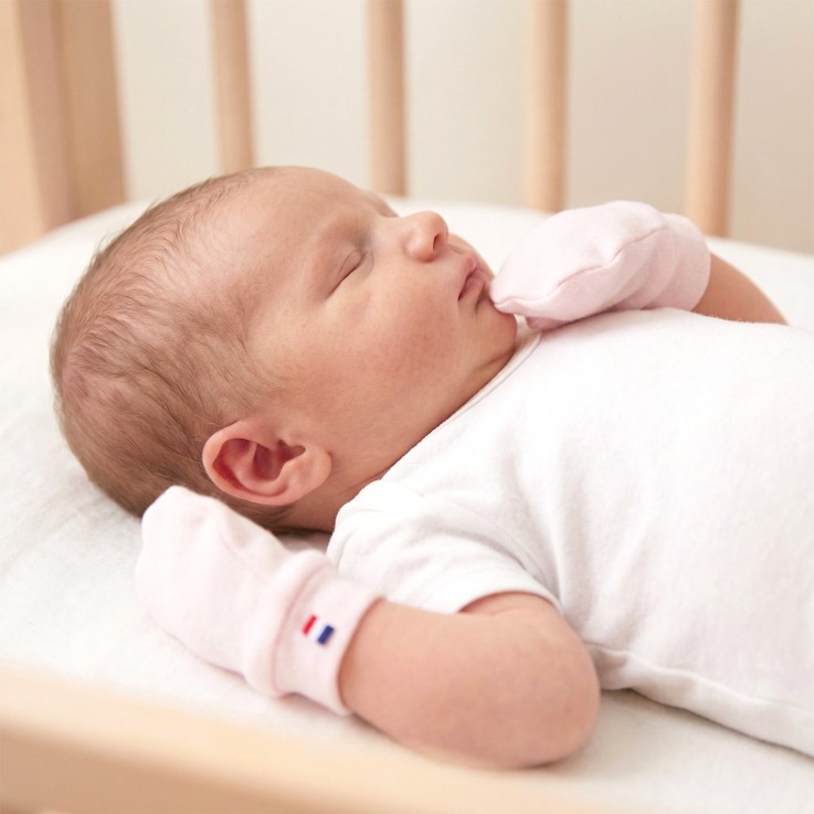 Moufles naissance en coton gants bébé anti griffures