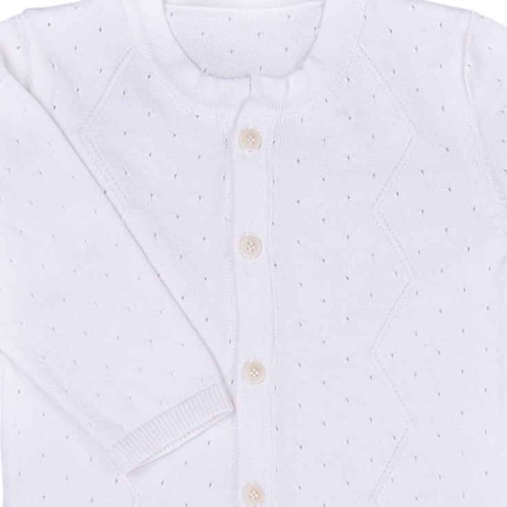 Combinaison bébé en tricot de coton bio