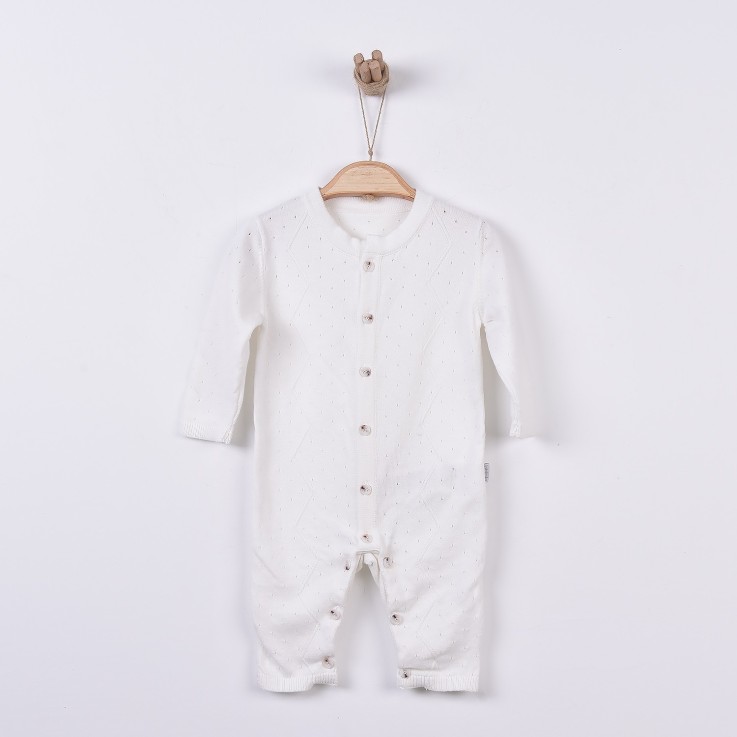Combinaison bébé en tricot de coton bio
