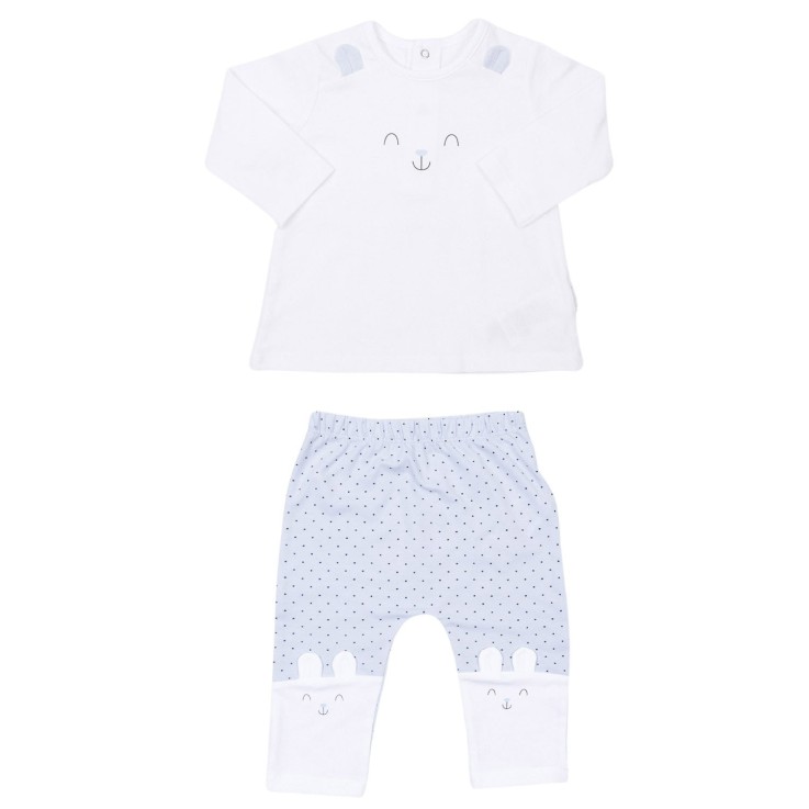 Pyjama bébé 2 pièces en coton bio, LAPIN