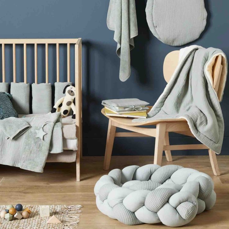 Tresse tour de lit bébé tressé déco Tendance