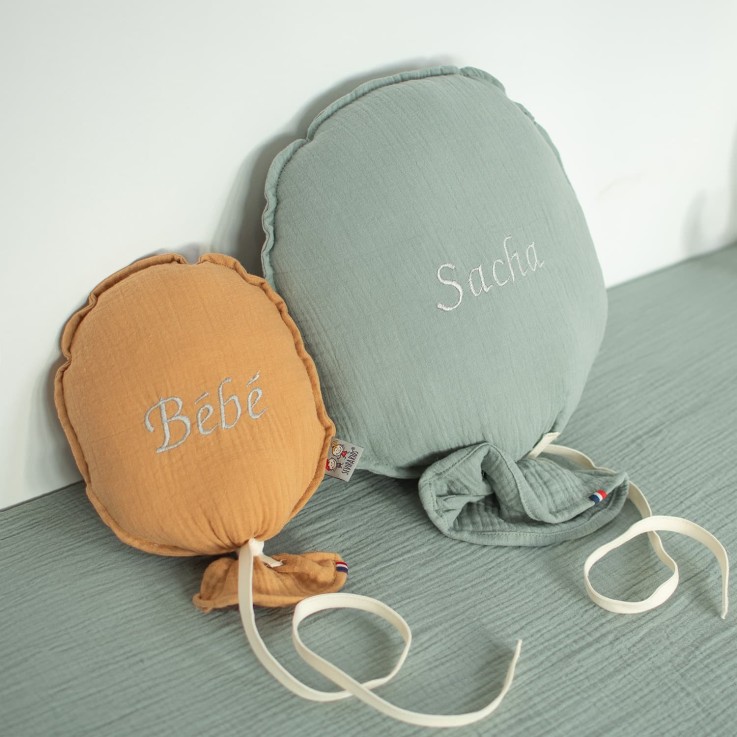 Ballon mural décoratif en gaze de coton, Bleuet