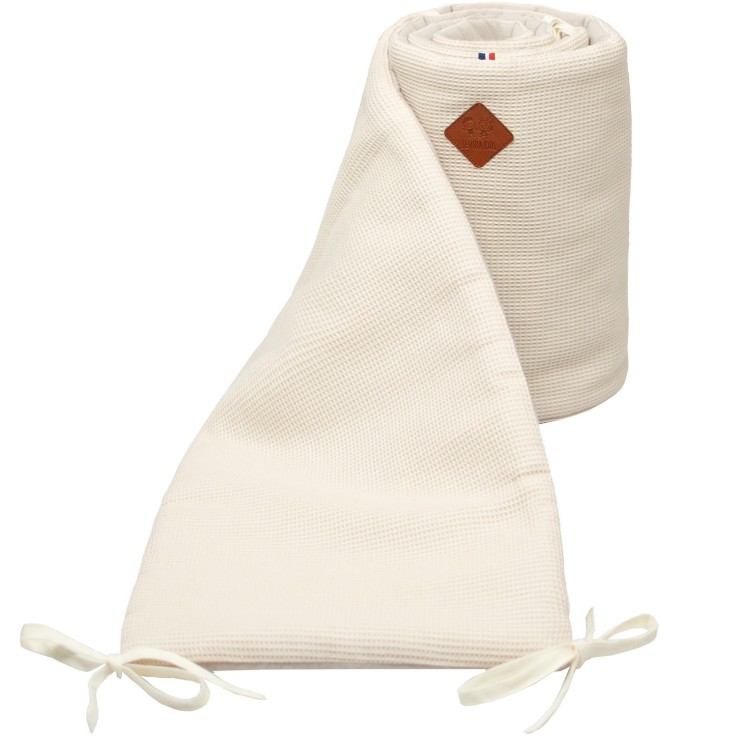 Tour de lit universel en gaze de coton, Nid d'abeille