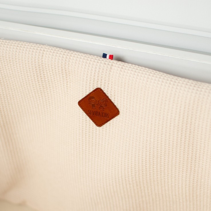 Tour de lit universel en gaze de coton, Nid d'abeille