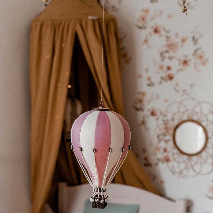 Montgolfière décorative - Rose