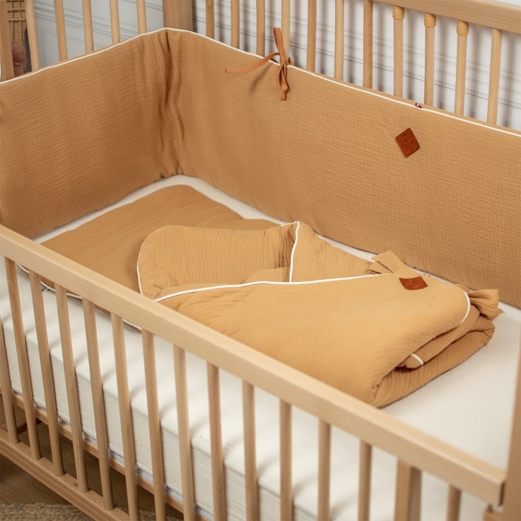 Tour de lit universel en gaze de coton, Jeanne