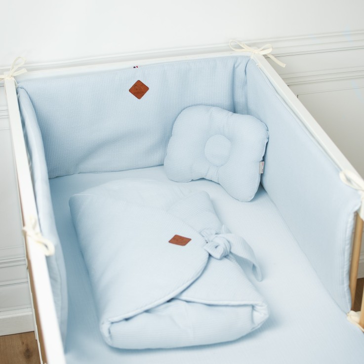 Tour de lit universel en gaze de coton, Nid d'abeille