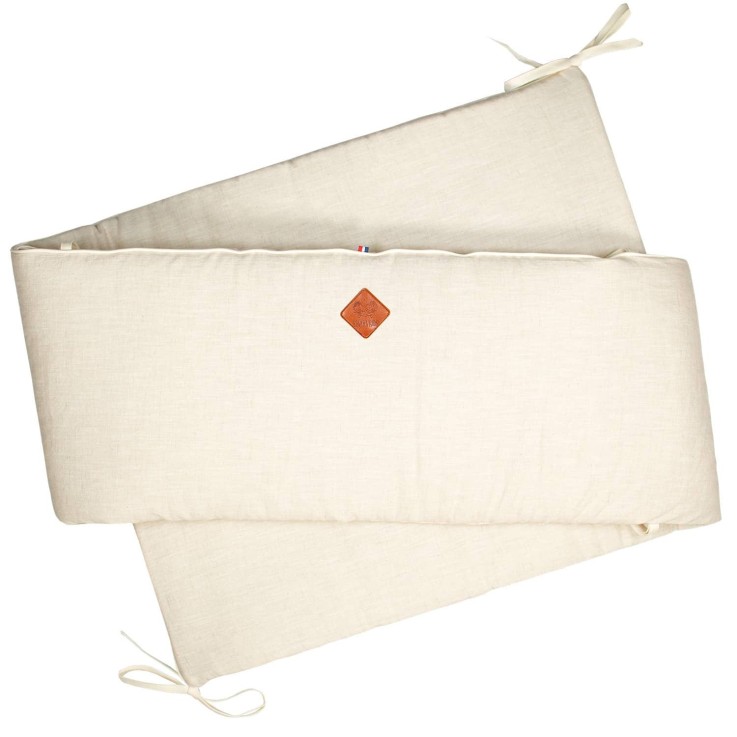 Tour de lit déhoussable et universel en Lin