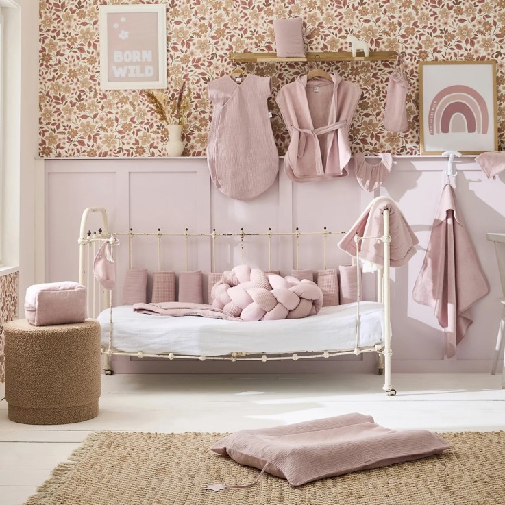 Tresse tour de lit bébé tressé déco Tendance