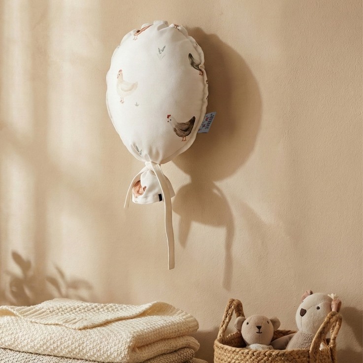Ballon mural décoratif en satin de coton, GALLINA