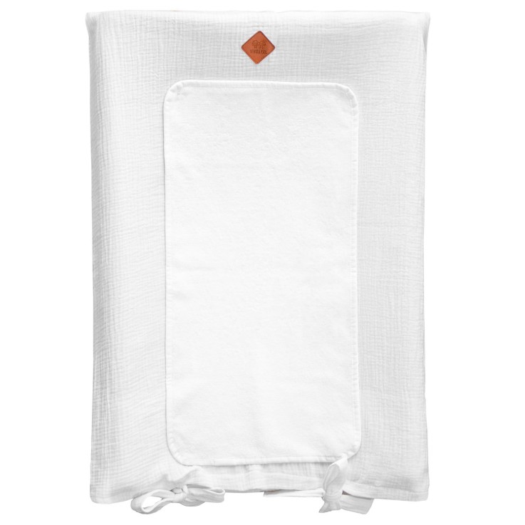 Housse de matelas à langer en gaze de coton, Jeanne