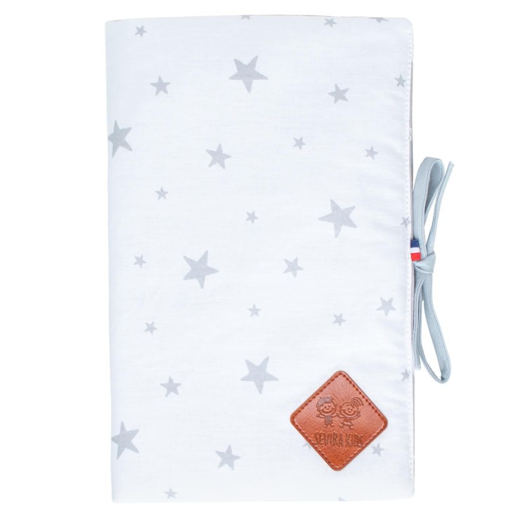 Protège carnet de santé bébé en coton, Stella