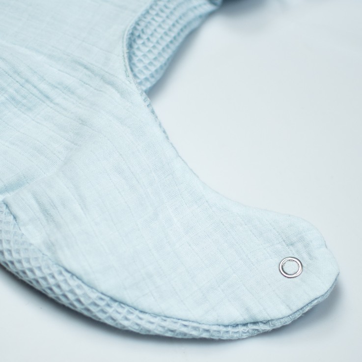 Bavoir bandana en nid d'abeille