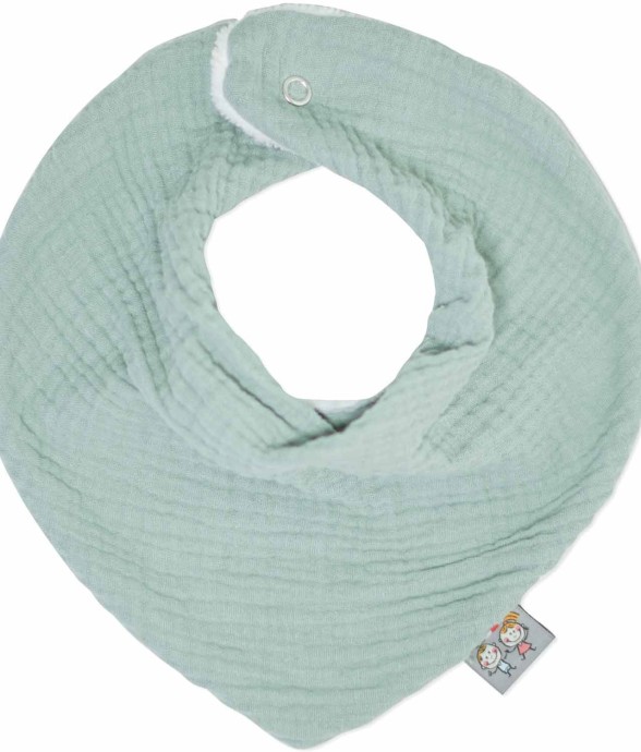 Bavoir bandana gaze de...