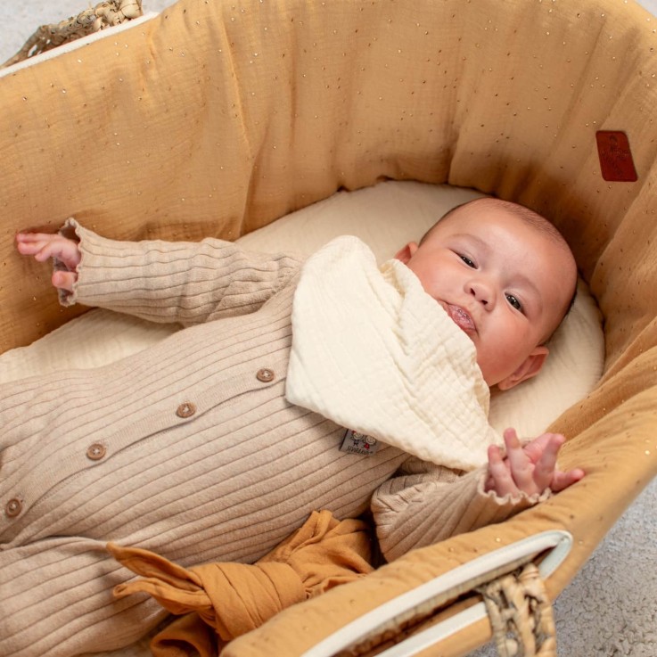 Bavoir bandana gaze de coton, Jeanne