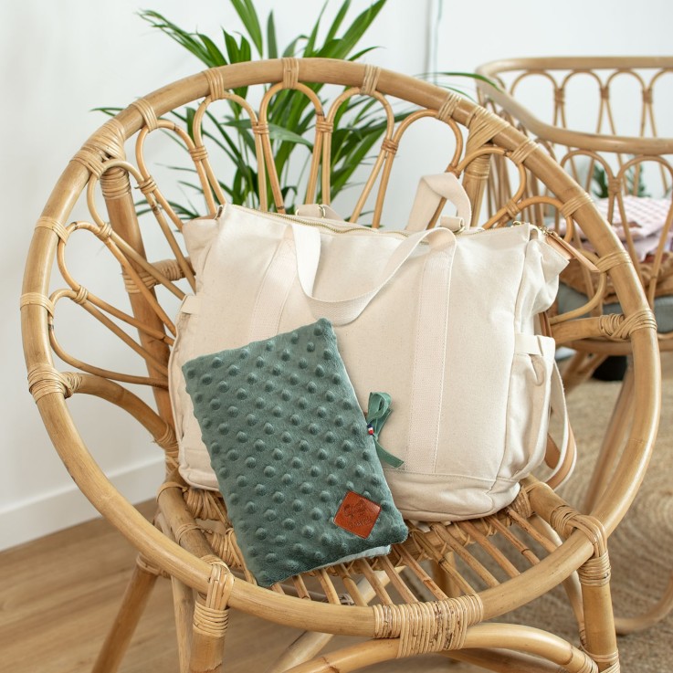 Protège carnet de santé en Minky