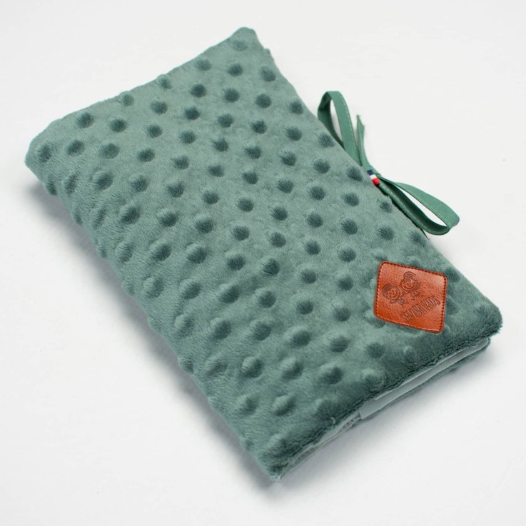 Protège carnet de santé en Minky