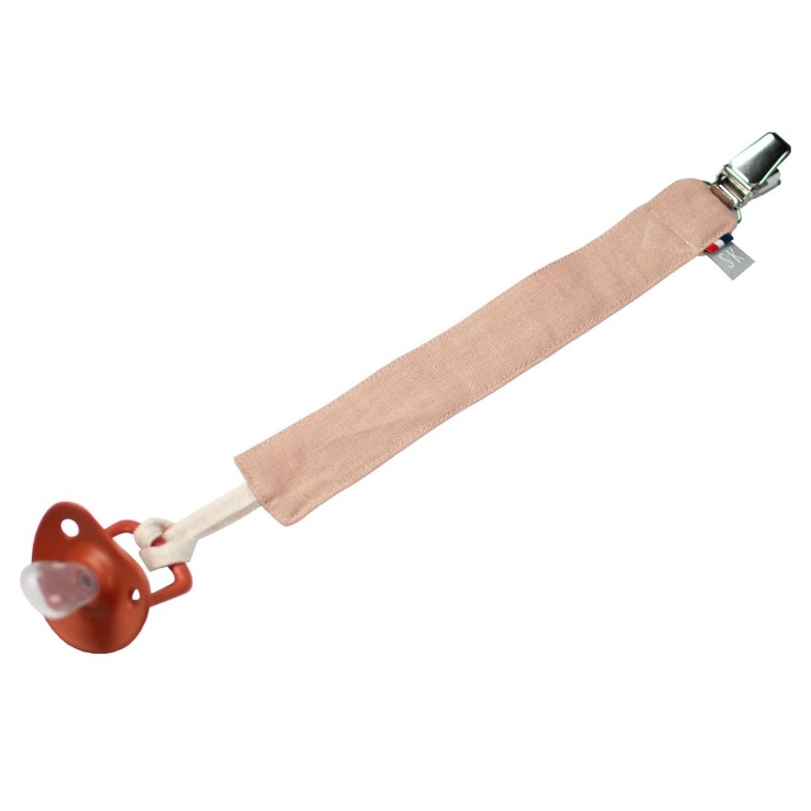 Attache tétine  en Lin lavé