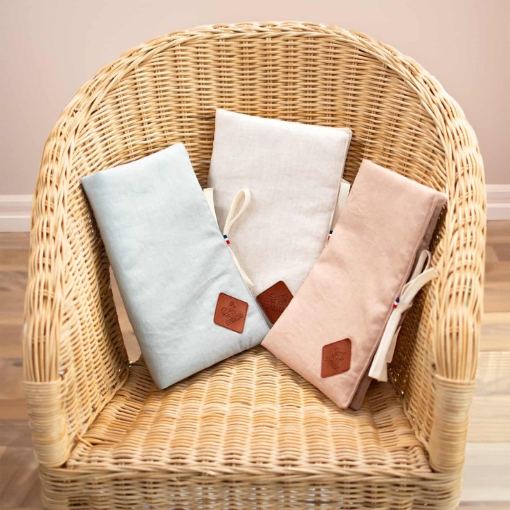 Protège carnet de santé en Lin