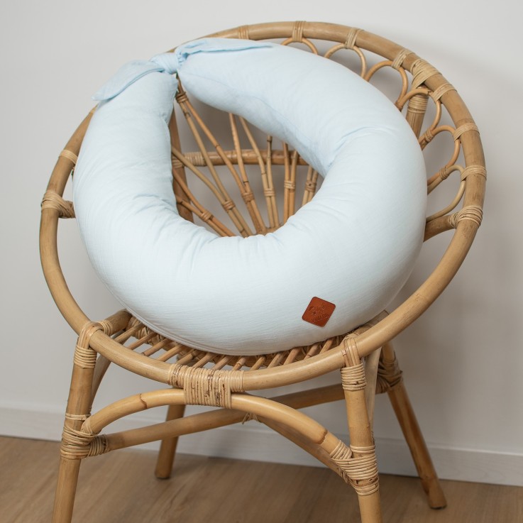 Coussin de maternité et d'allaitement + housse en gaze de coton