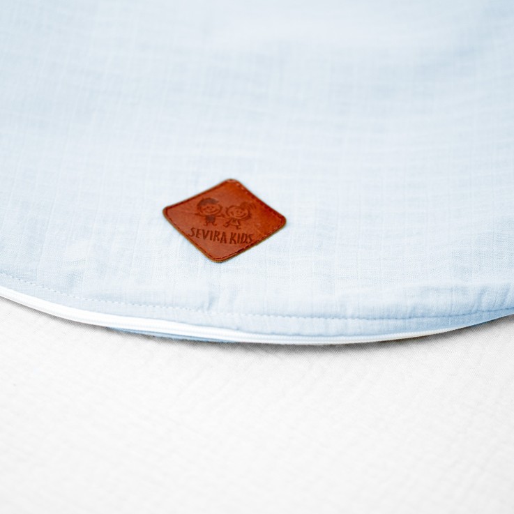Housse pour coussin de maternité et d'allaitement en gaze de coton