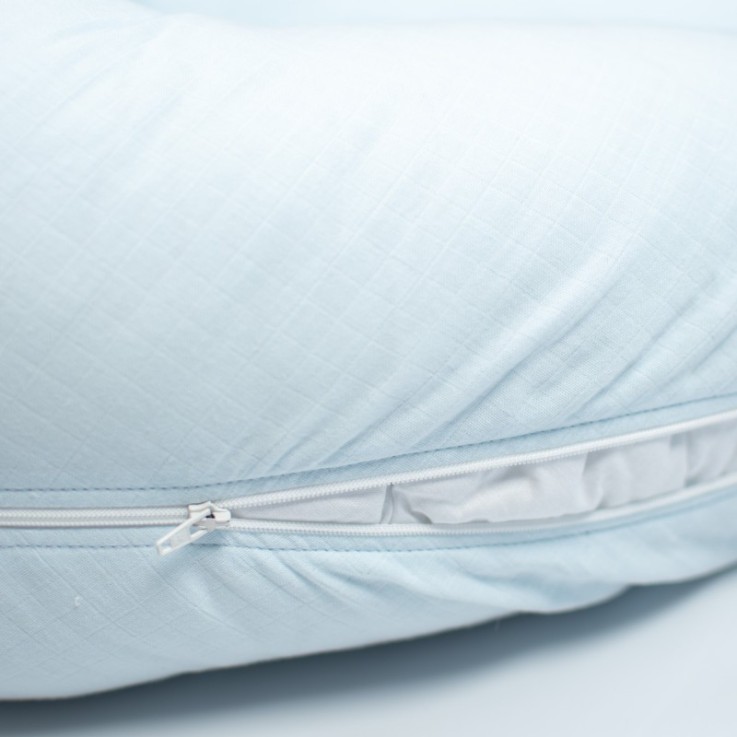 Housse pour coussin de maternité et d'allaitement en gaze de coton