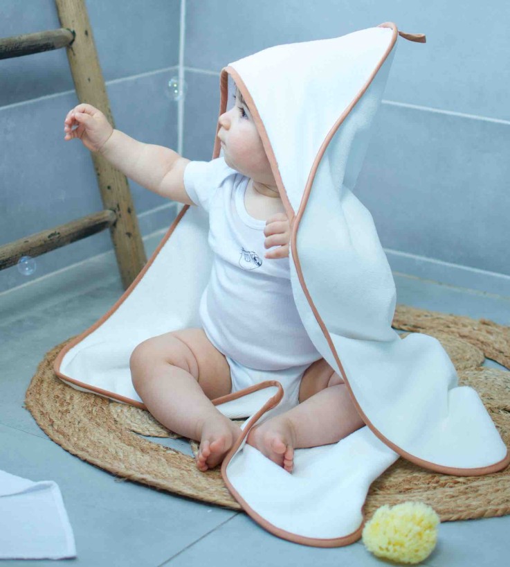Cape de bain en gaze de coton, Jeanne