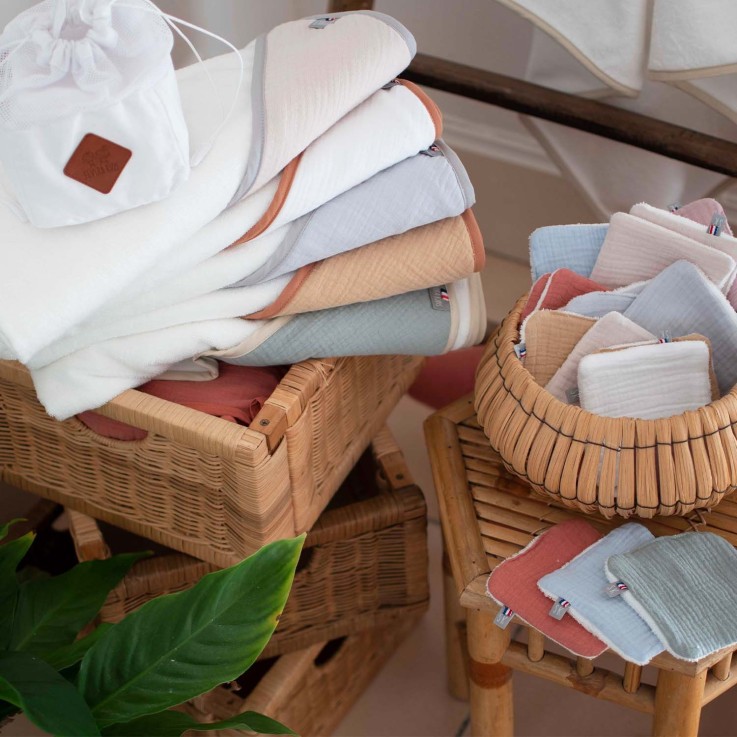 Cape de bain en gaze de coton, Jeanne