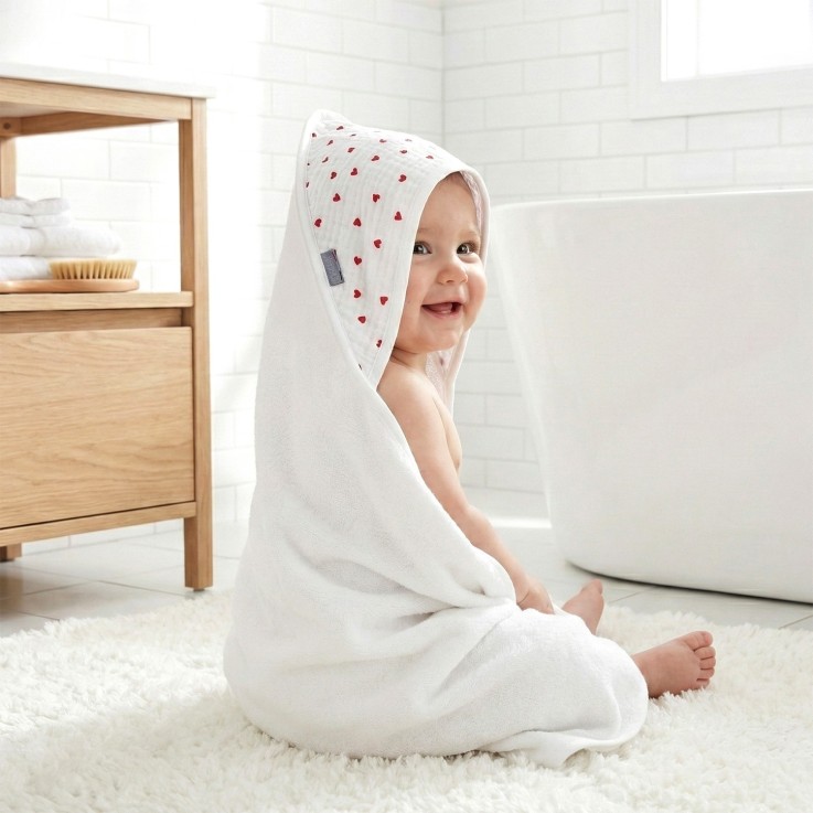 Ma première cape de bain en bambou, Lovio