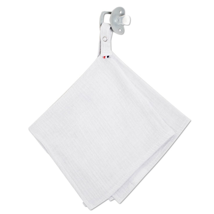 Doudou lange attache tétine en gaze de coton, Jeanne