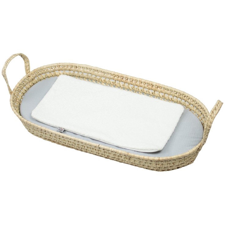 Set panier à langer : panier + matelas + drap-housse + tapis de change JEANNE