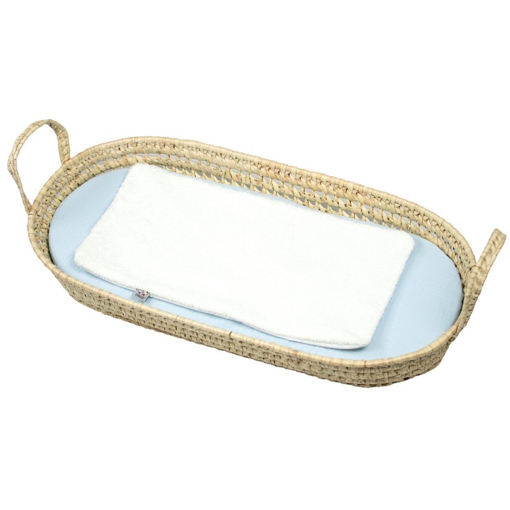 Set panier à langer : panier + matelas + drap-housse + tapis de change JEANNE