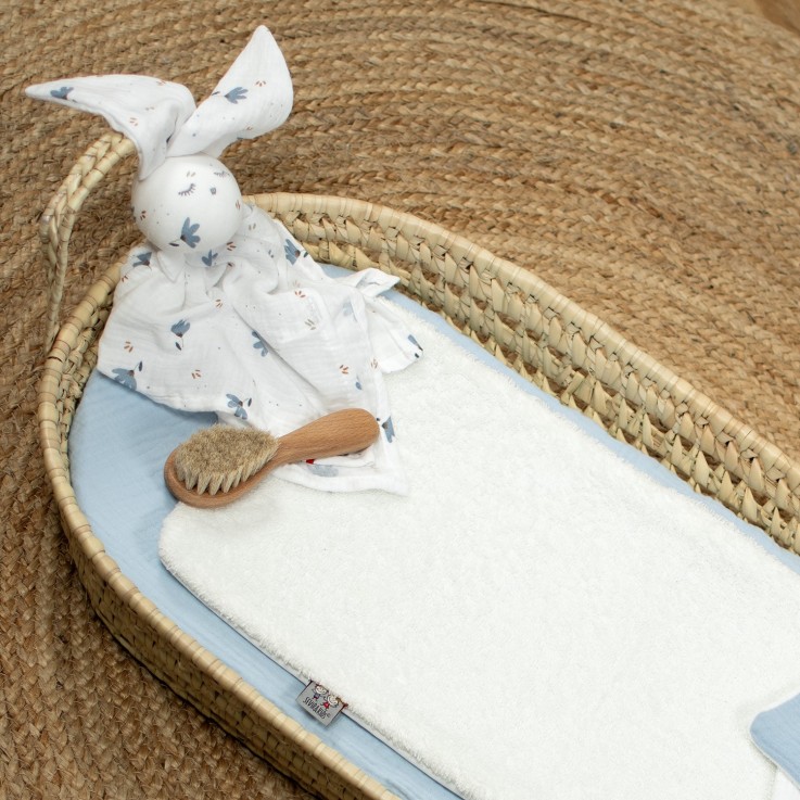 Set panier à langer : panier + matelas + drap-housse + tapis de change JEANNE