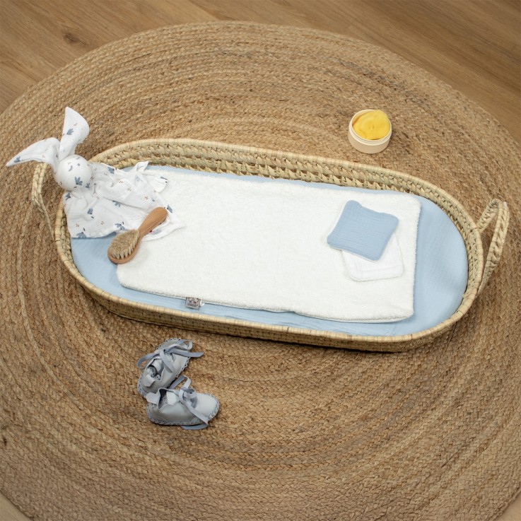 Set panier à langer : panier + matelas + drap-housse + tapis de change JEANNE