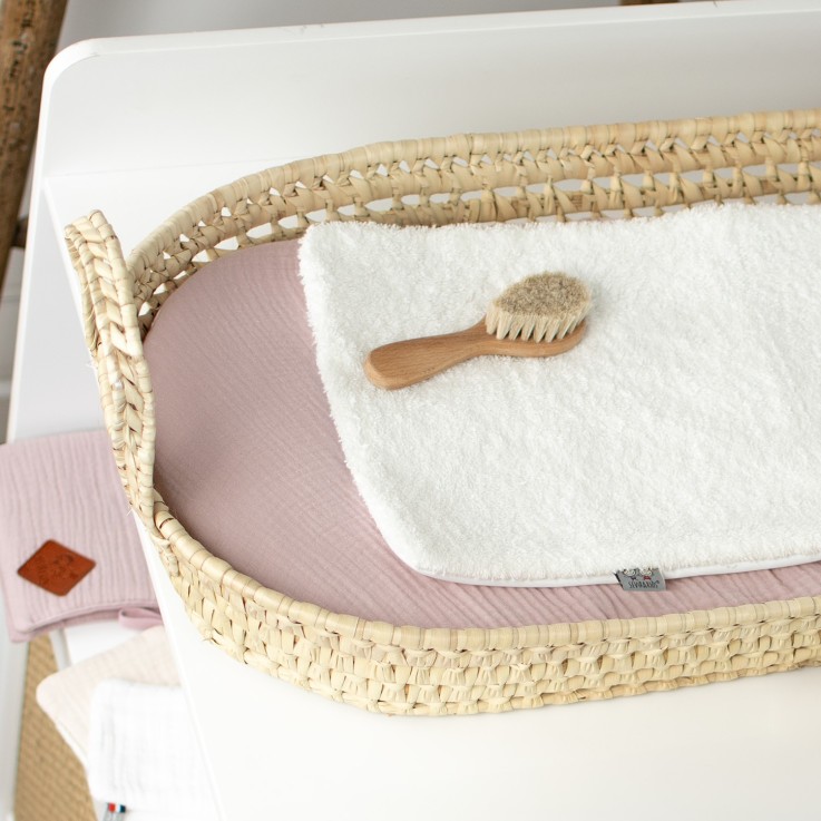 Set panier à langer : panier + matelas + drap-housse + tapis de change JEANNE