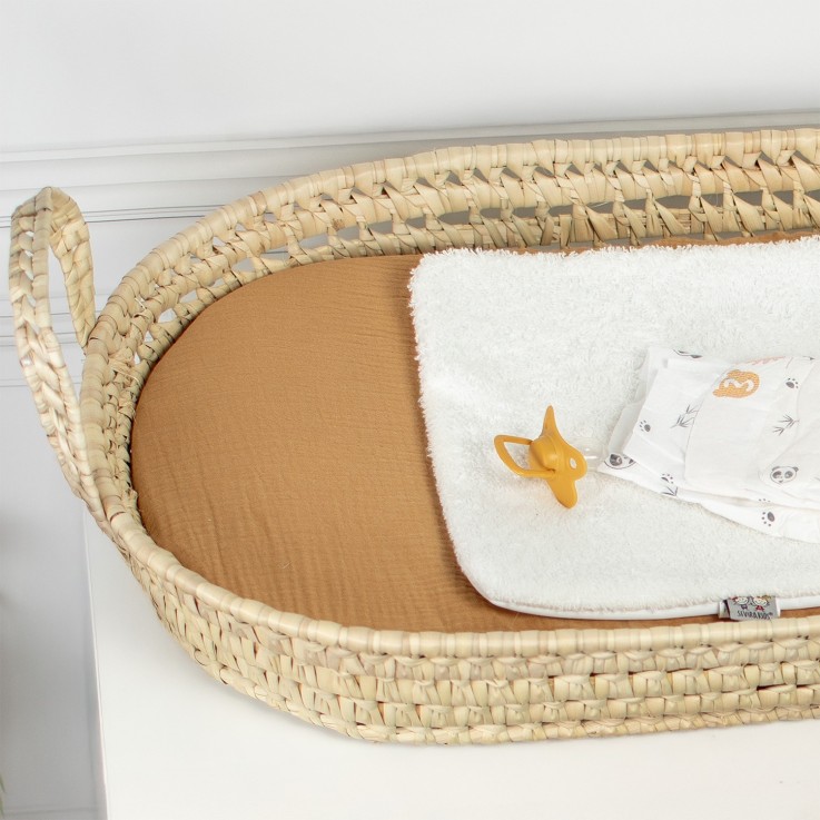 Set panier à langer : panier + matelas + drap-housse + tapis de change JEANNE