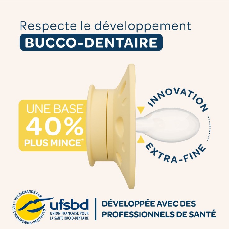 Sucette anatomique blanc et rose
