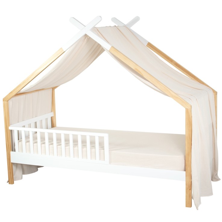 Ciel de lit cabane, toile en gaze de coton, Jeanne