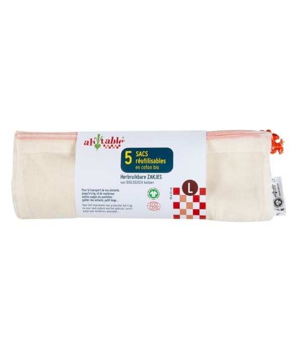 Lot de 5 sacs réutilisables...