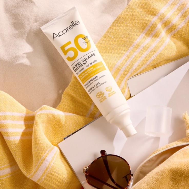 Spray solaire SPF50 certifié bio (100ml)