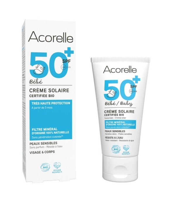 Crème solaire bébé SPF50+...
