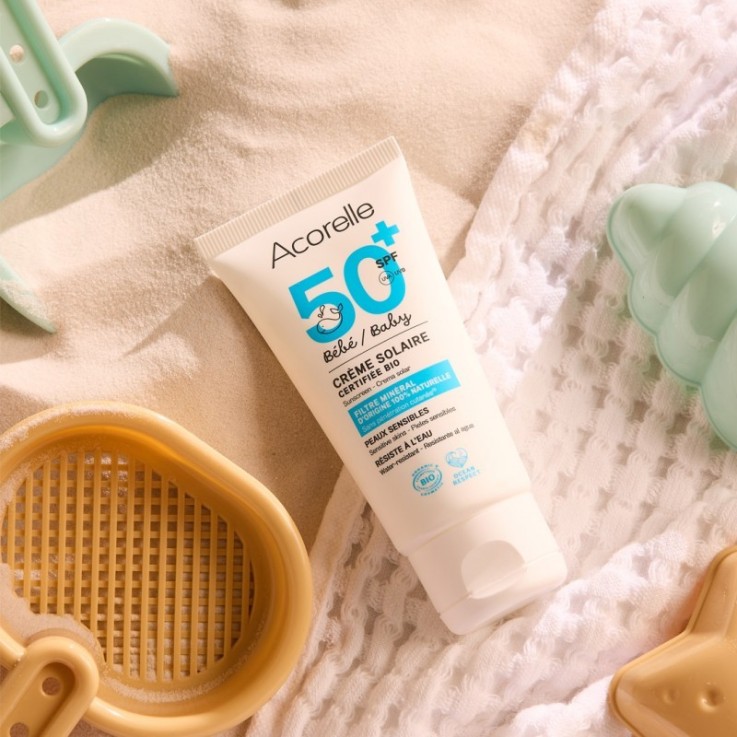 Crème solaire bébé SPF50+ certifiée bio (50ml)