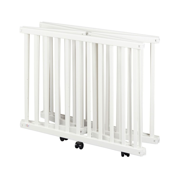 Parc bébé pliable, Blanc LIES