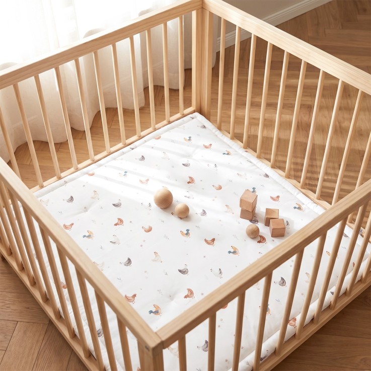 Tapis de parc, tapis d'éveil réversible, GALLINA