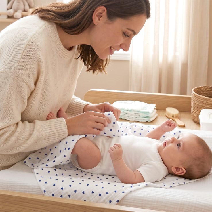 Maxi lange en gaze de coton, Lovio