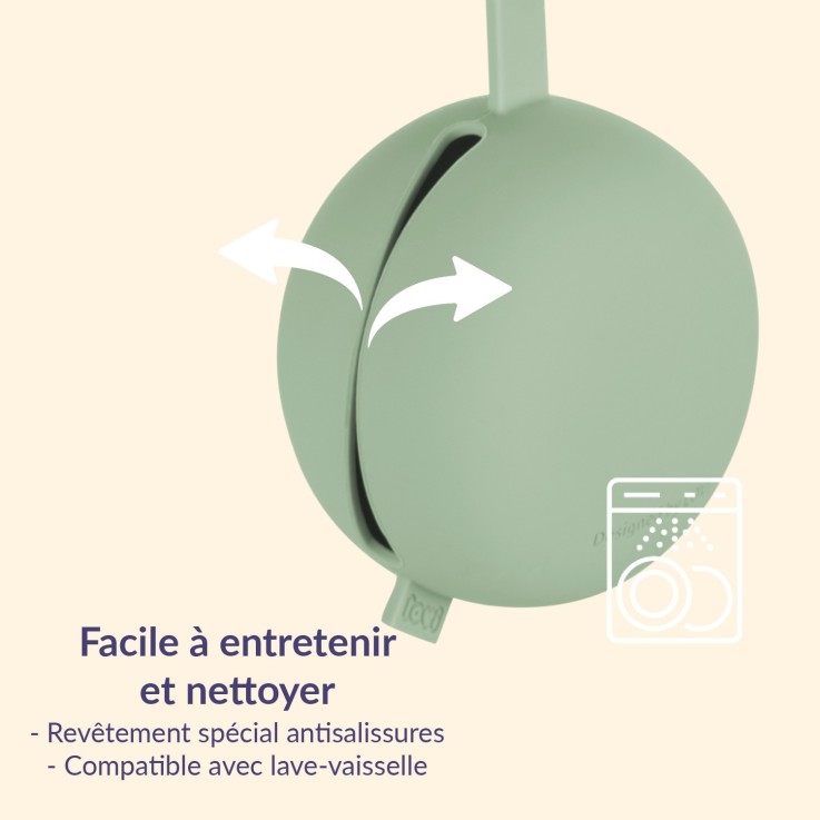 Boîte à sucette en silicone DIFRAX LOVI