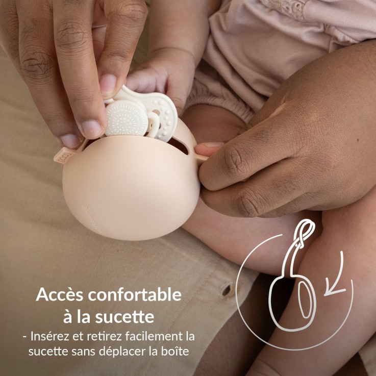Boîte à sucette en silicone DIFRAX LOVI